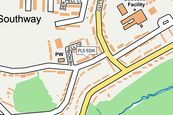 PL6 6SW map - OS OpenMap – Local (Ordnance Survey)