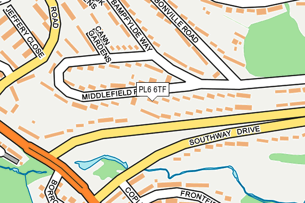 PL6 6TF map - OS OpenMap – Local (Ordnance Survey)
