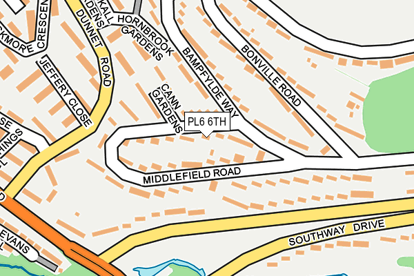 PL6 6TH map - OS OpenMap – Local (Ordnance Survey)