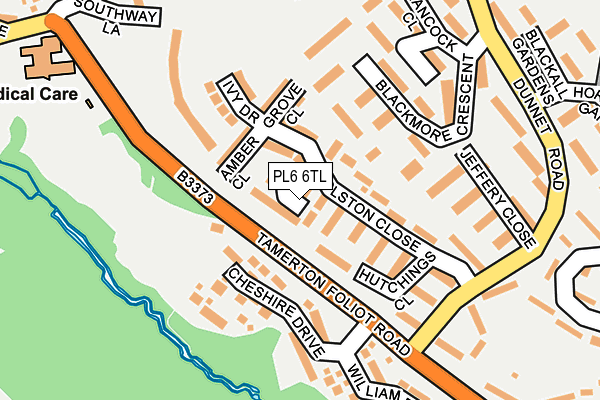 PL6 6TL map - OS OpenMap – Local (Ordnance Survey)