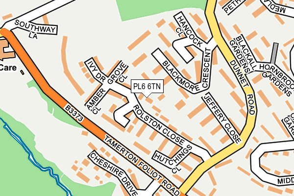 PL6 6TN map - OS OpenMap – Local (Ordnance Survey)