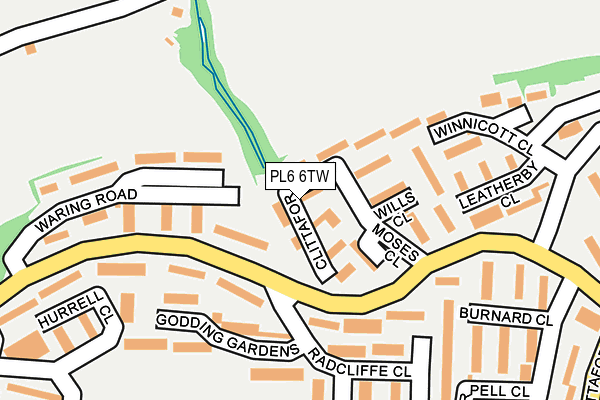 PL6 6TW map - OS OpenMap – Local (Ordnance Survey)