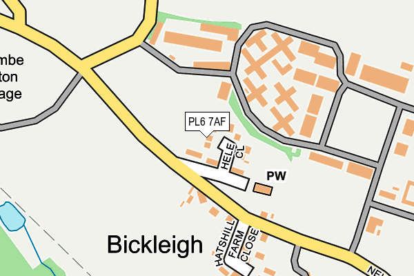 PL6 7AF map - OS OpenMap – Local (Ordnance Survey)
