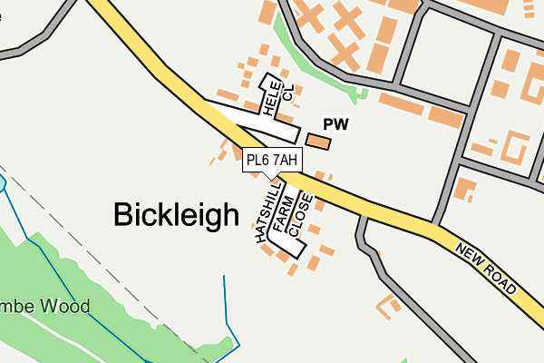 PL6 7AH map - OS OpenMap – Local (Ordnance Survey)