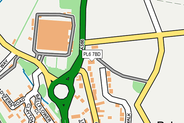 PL6 7BD map - OS OpenMap – Local (Ordnance Survey)