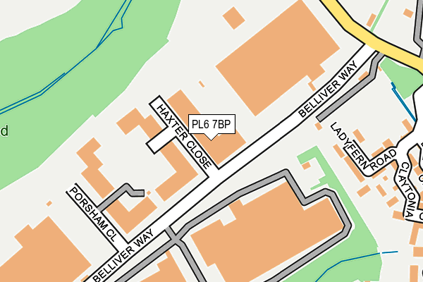 PL6 7BP map - OS OpenMap – Local (Ordnance Survey)