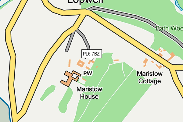 PL6 7BZ map - OS OpenMap – Local (Ordnance Survey)