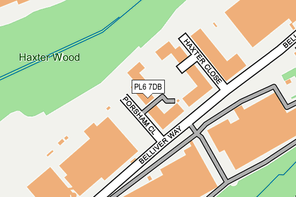 PL6 7DB map - OS OpenMap – Local (Ordnance Survey)