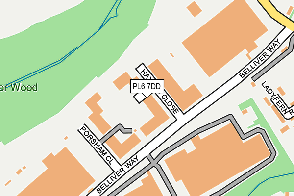 PL6 7DD map - OS OpenMap – Local (Ordnance Survey)