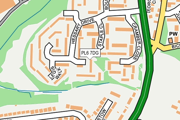 PL6 7DG map - OS OpenMap – Local (Ordnance Survey)