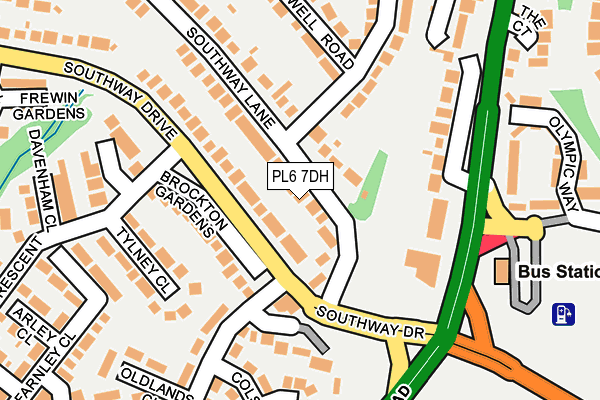 PL6 7DH map - OS OpenMap – Local (Ordnance Survey)