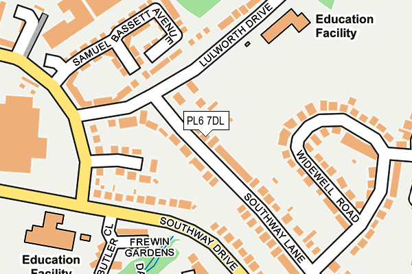 PL6 7DL map - OS OpenMap – Local (Ordnance Survey)