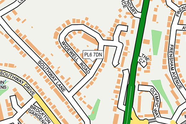 PL6 7DN map - OS OpenMap – Local (Ordnance Survey)