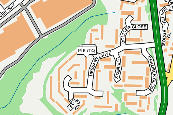 PL6 7DQ map - OS OpenMap – Local (Ordnance Survey)