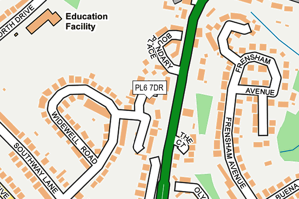 PL6 7DR map - OS OpenMap – Local (Ordnance Survey)
