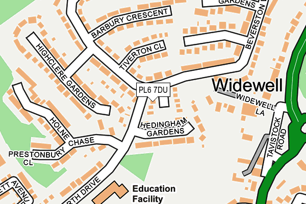 PL6 7DU map - OS OpenMap – Local (Ordnance Survey)