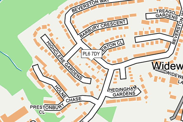 PL6 7DY map - OS OpenMap – Local (Ordnance Survey)