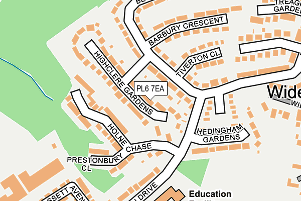 PL6 7EA map - OS OpenMap – Local (Ordnance Survey)