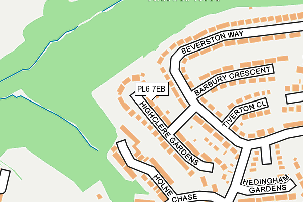 PL6 7EB map - OS OpenMap – Local (Ordnance Survey)