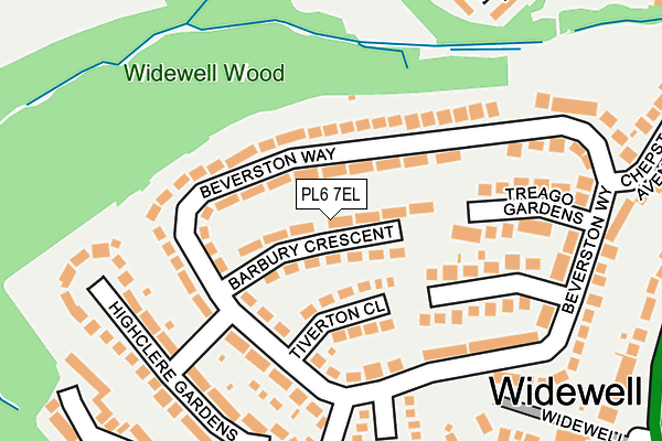 PL6 7EL map - OS OpenMap – Local (Ordnance Survey)