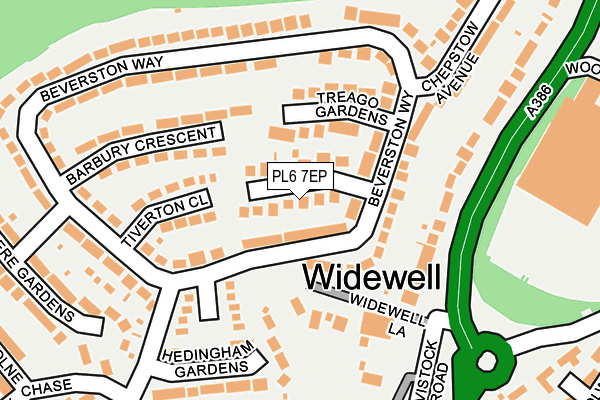 PL6 7EP map - OS OpenMap – Local (Ordnance Survey)