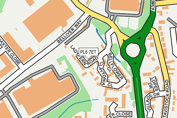 PL6 7ET map - OS OpenMap – Local (Ordnance Survey)