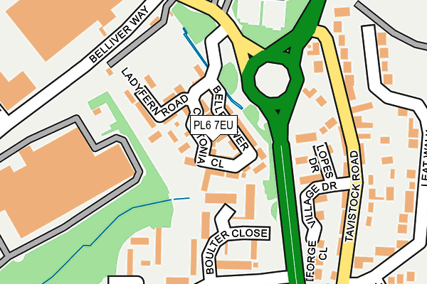 PL6 7EU map - OS OpenMap – Local (Ordnance Survey)