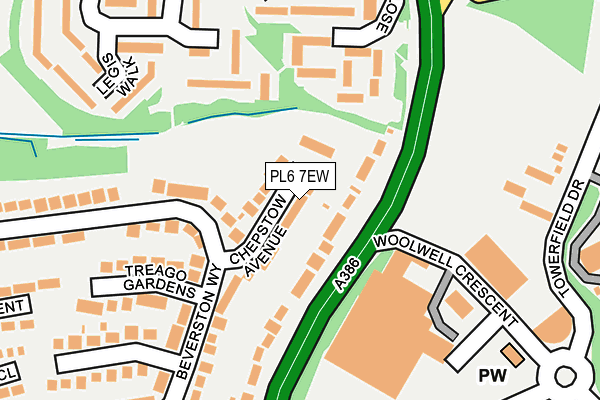 PL6 7EW map - OS OpenMap – Local (Ordnance Survey)