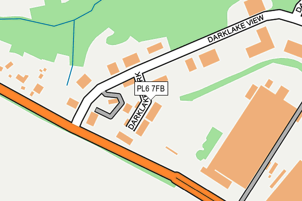 PL6 7FB map - OS OpenMap – Local (Ordnance Survey)