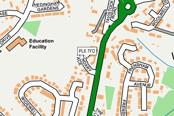 PL6 7FD map - OS OpenMap – Local (Ordnance Survey)