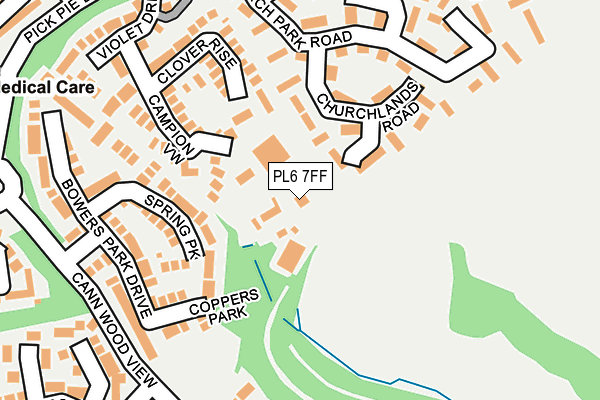 PL6 7FF map - OS OpenMap – Local (Ordnance Survey)