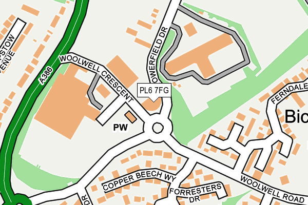 PL6 7FG map - OS OpenMap – Local (Ordnance Survey)