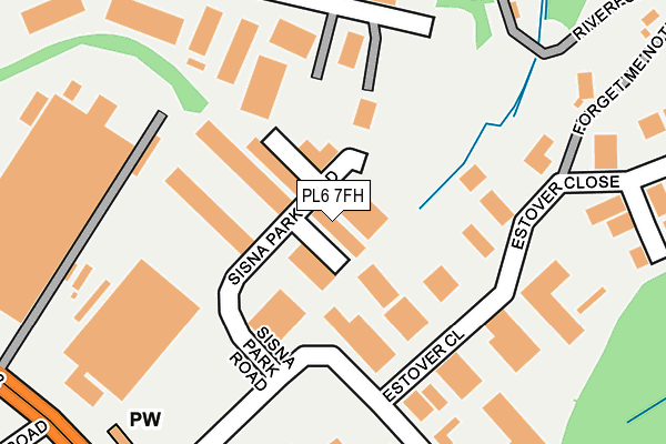PL6 7FH map - OS OpenMap – Local (Ordnance Survey)