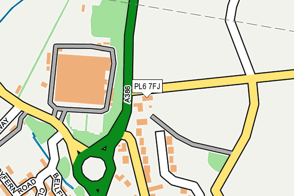 PL6 7FJ map - OS OpenMap – Local (Ordnance Survey)