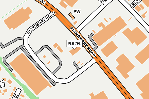 PL6 7FL map - OS OpenMap – Local (Ordnance Survey)