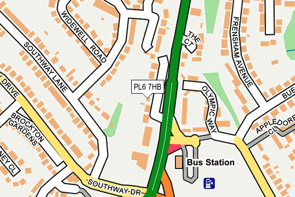 PL6 7HB map - OS OpenMap – Local (Ordnance Survey)