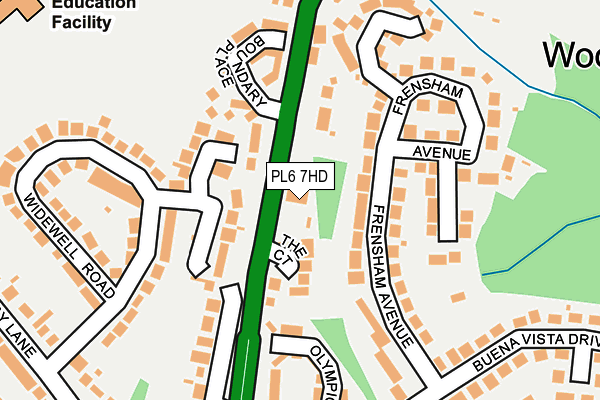 PL6 7HD map - OS OpenMap – Local (Ordnance Survey)