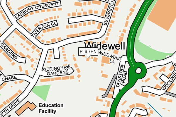 PL6 7HN map - OS OpenMap – Local (Ordnance Survey)