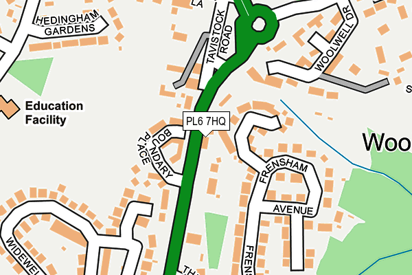 PL6 7HQ map - OS OpenMap – Local (Ordnance Survey)