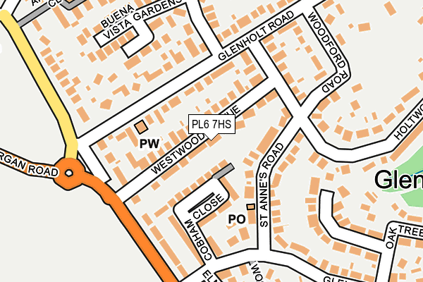 PL6 7HS map - OS OpenMap – Local (Ordnance Survey)