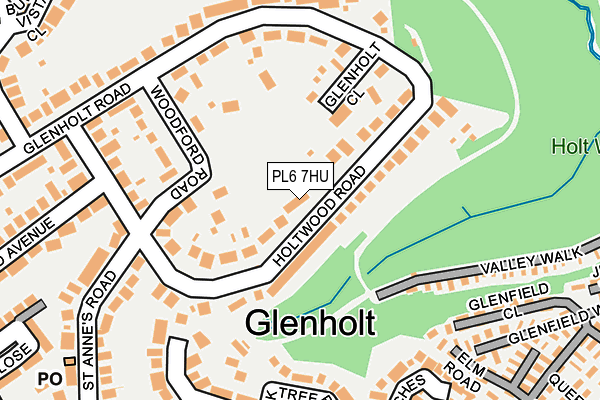 PL6 7HU map - OS OpenMap – Local (Ordnance Survey)