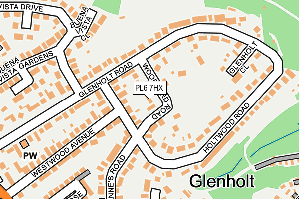PL6 7HX map - OS OpenMap – Local (Ordnance Survey)