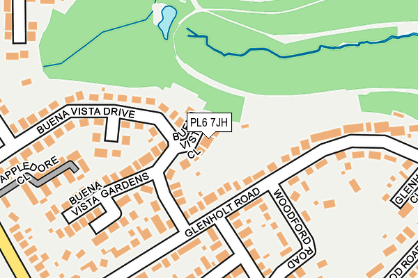 PL6 7JH map - OS OpenMap – Local (Ordnance Survey)