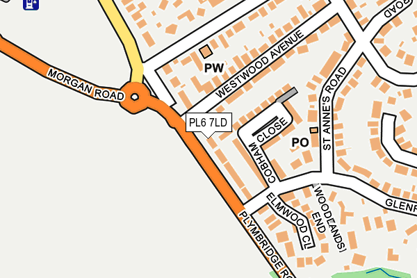 PL6 7LD map - OS OpenMap – Local (Ordnance Survey)