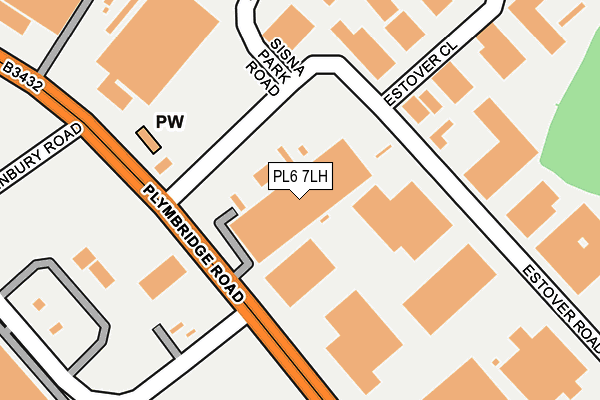 PL6 7LH map - OS OpenMap – Local (Ordnance Survey)