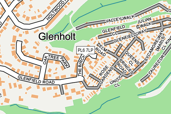 PL6 7LP map - OS OpenMap – Local (Ordnance Survey)