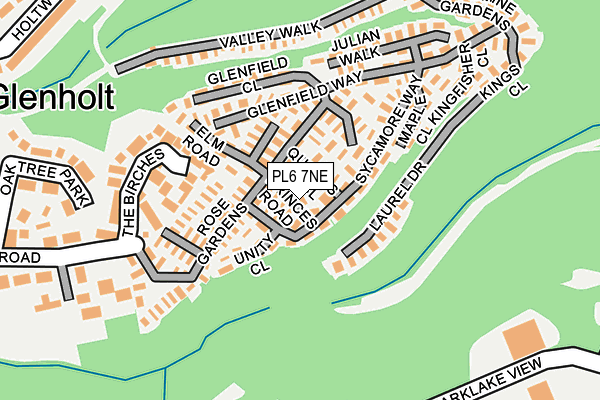 PL6 7NE map - OS OpenMap – Local (Ordnance Survey)