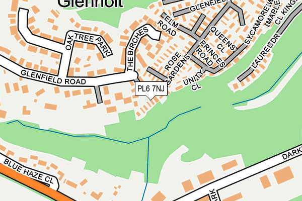 PL6 7NJ map - OS OpenMap – Local (Ordnance Survey)