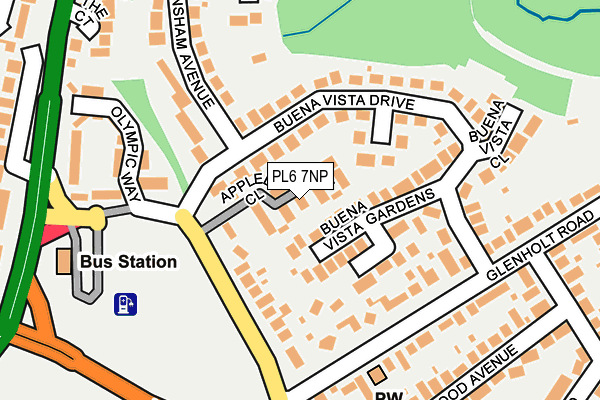 PL6 7NP map - OS OpenMap – Local (Ordnance Survey)