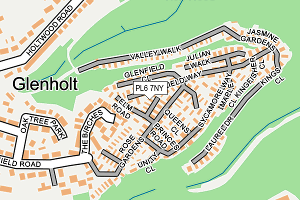 PL6 7NY map - OS OpenMap – Local (Ordnance Survey)